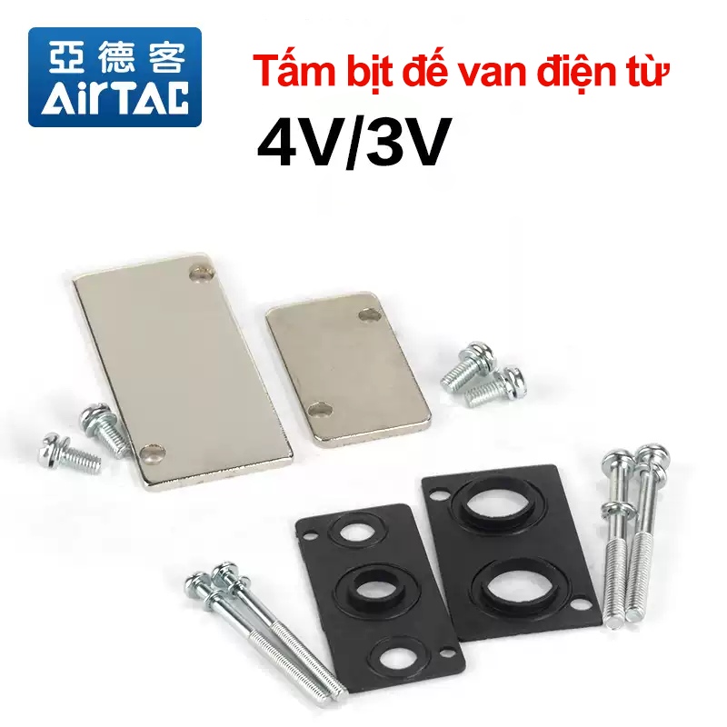 008 Bit de van 4 Bịt đế van điện từ 4V - P-100M P-200M P-300M P-400M