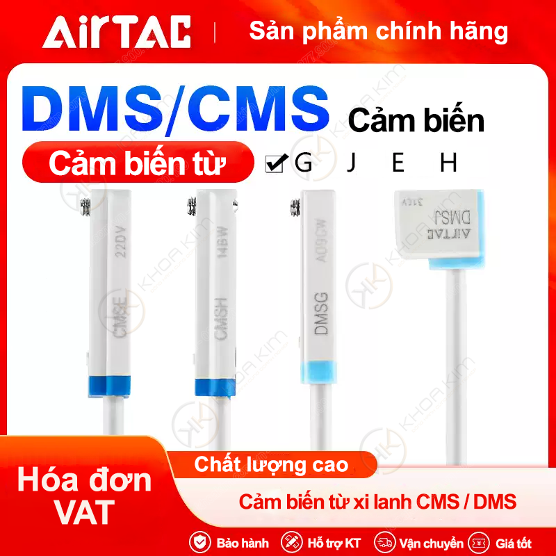 Cảm biến xi lanh DMS CMS EMS airtac
