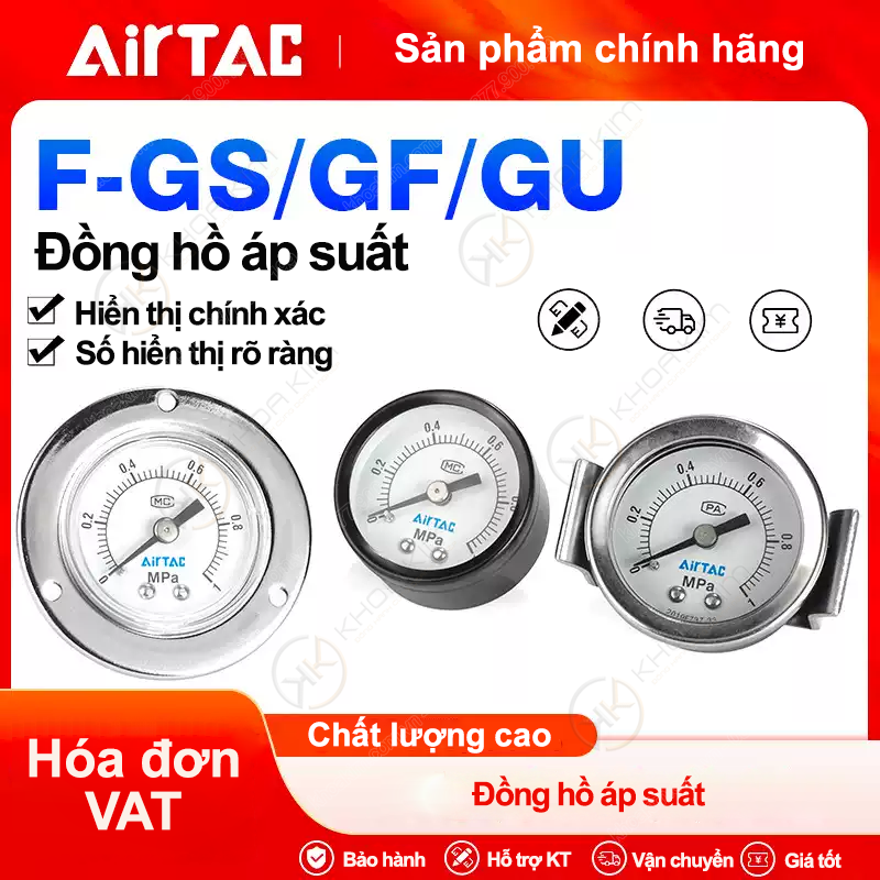 Đồng hồ áp F-G airtac