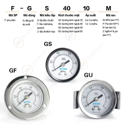 008 F GS GF GU 5 copy Đồng hồ áp F-G - Airtac chính hãng F-GS F-GF F-GU