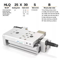 Xi lanh HLQ - Airtac chính hãng 8 008 HLQ 3 008 HLQ 3 Xi lanh HLQ - Airtac chính hãng