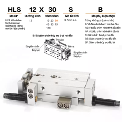 Xi lanh HLS - Airtac chính hãng 7 008 HLS 2 008 HLS 2 Xi lanh HLS - Airtac chính hãng