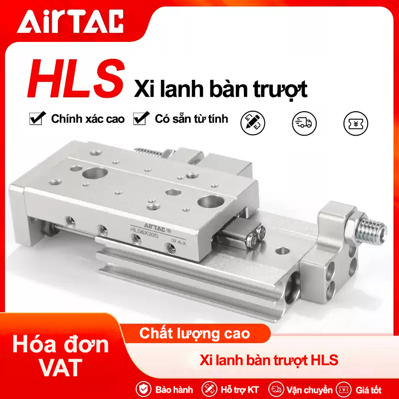 Xi lanh HLS - Airtac chính hãng 5 008 HLS 5 008 HLS 5 Xi lanh HLS - Airtac chính hãng