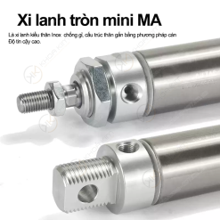008 MA SU 3 copy Xi lanh tròn MA SU - Airtac chính hãng