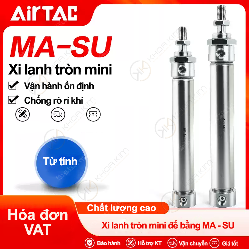 Xi lanh tròn MA SU Airtac