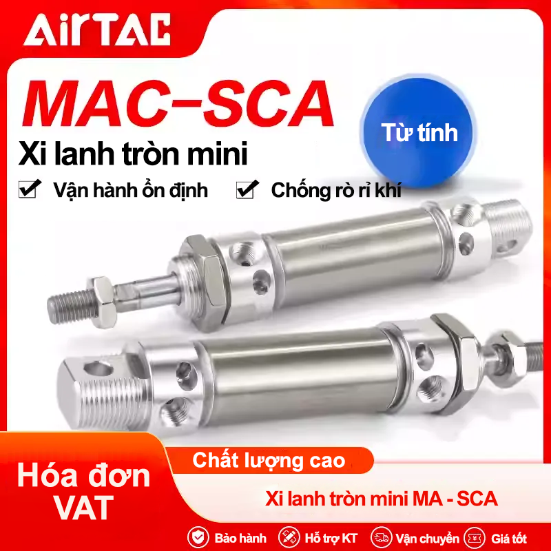 Xi lanh MAC SCA - Airtac chính hãng 3 008 MAC SCA 3 008 MAC SCA 3 Xi lanh MAC SCA - Airtac chính hãng