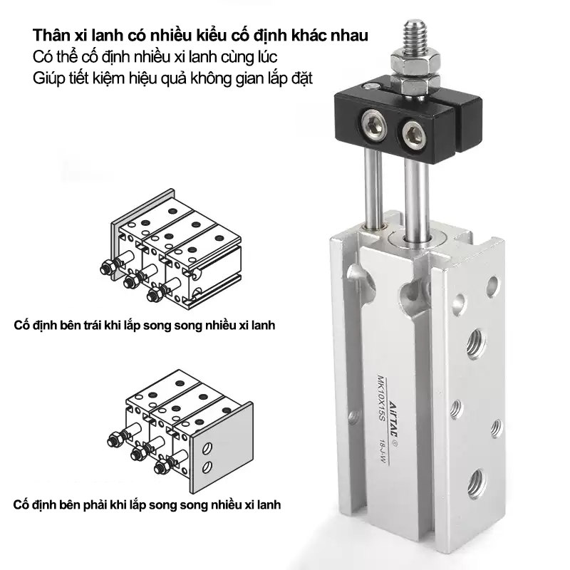 Xi lanh MK - Airtac chính hãng 10 008 MK 5 008 MK 5 Xi lanh MK - Airtac chính hãng