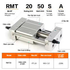 008 RMT 5 copy Xi lanh RMT - Airtac chính hãng