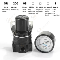 008 SR 3 copy Điều áp SR - Airtac chính hãng SR100 SR200