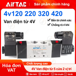 Van điện từ 4V-2 coil 5/2 - Airtac