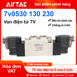 Van điện từ 7V-2 coil 5/3 - Airtac