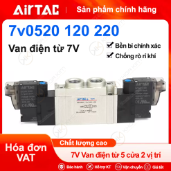 Van điện từ 7V-2 coil 5/2 - Airtac