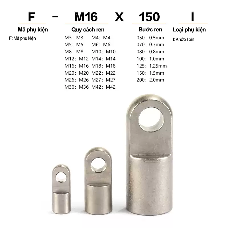 008 F M I 4 Khớp nối xi lanh F-M I - I Pin - Airtac chính hãng