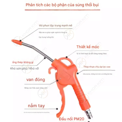 Sung xit nhua 5 copy Vòi xịt khí nhựa - Súng xịt khí nhựa